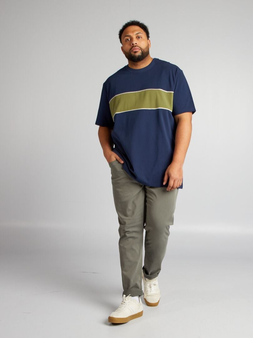 T-shirt van katoenen piqué - groen