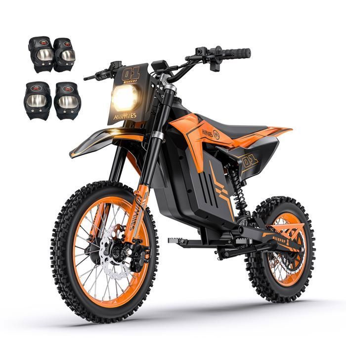 Motocicleta elétrica off-road Hillmiles - 3000 W - Motores duplos sem escova - 50 km/h - Bateria removível de 52 V 24 Ah