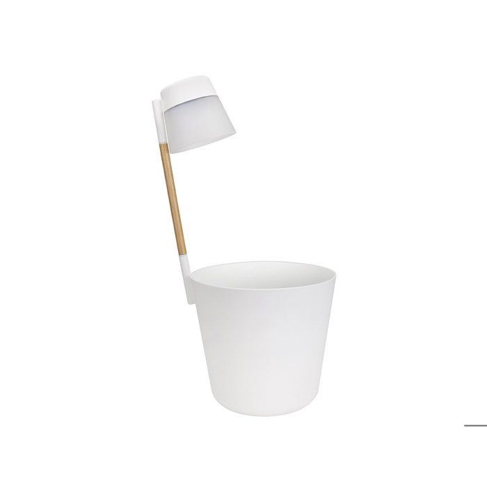 Vaso de flores redondo Flower Light Ø 27 x A 61 cm - Branco