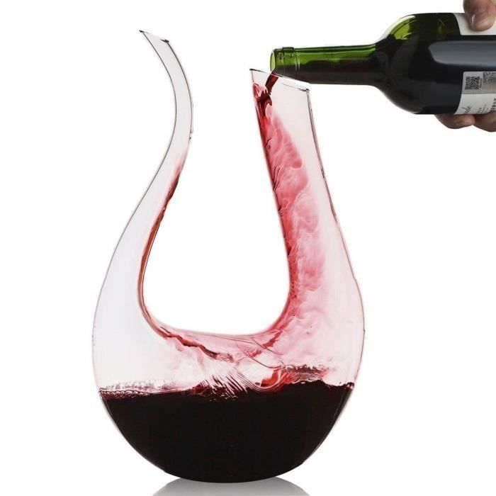 L618 Décanteur, Smaier 1.5L Carafe de Décantation Classique Aérateur de vin,Accessoires du Vin
