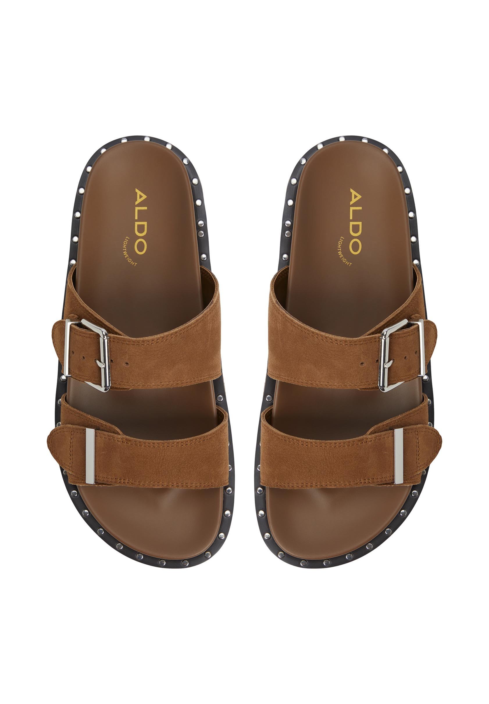 Mules ALDO STRAPPY ELYNA - marron clair