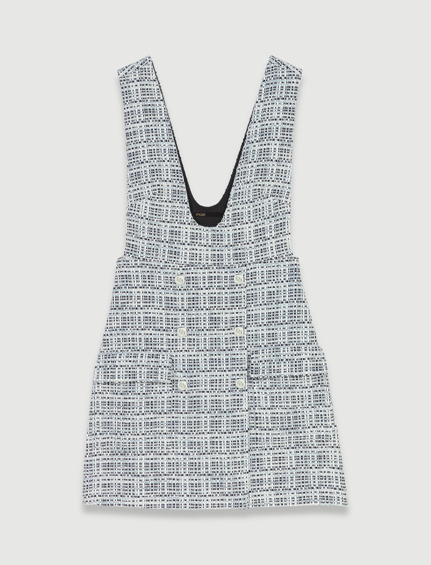 Rochie din tweed - Albastră