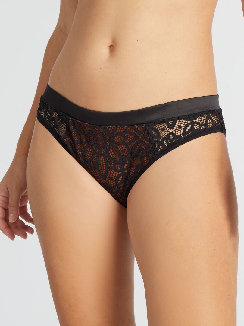 Braguita de encaje 'Envie de Lingerie' - - NEGRO