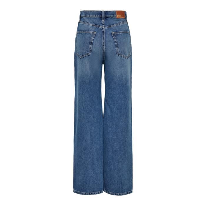 Women's Jeans Only Licence ONLHOPE - medium blue denim, high waist, wide leg 29x34