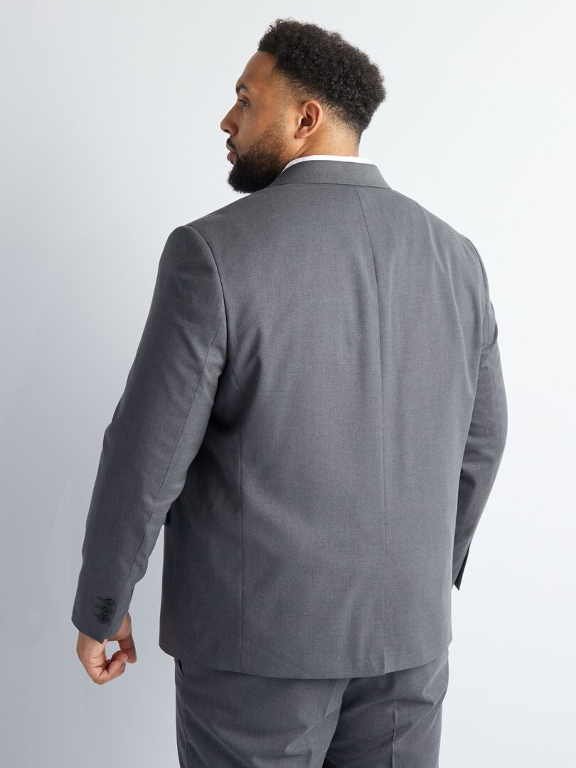 Blazer Slim Fit - Cinza