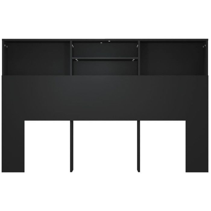 Armadio con testiera vidaXL nero 160x19x103,5 cm 811872