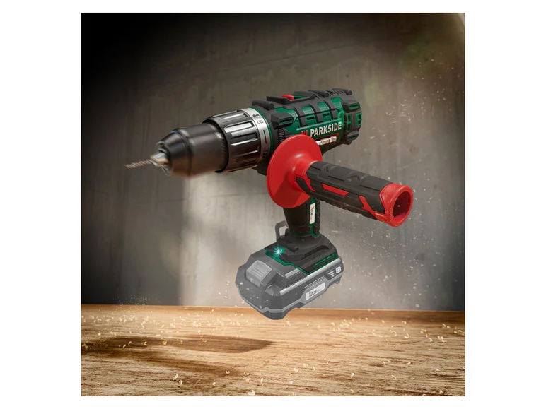 PARKSIDE® 3-i-1 batteridrevet slagbormaskin/skrutrekker PSBSA 20-Li D4, 20 V