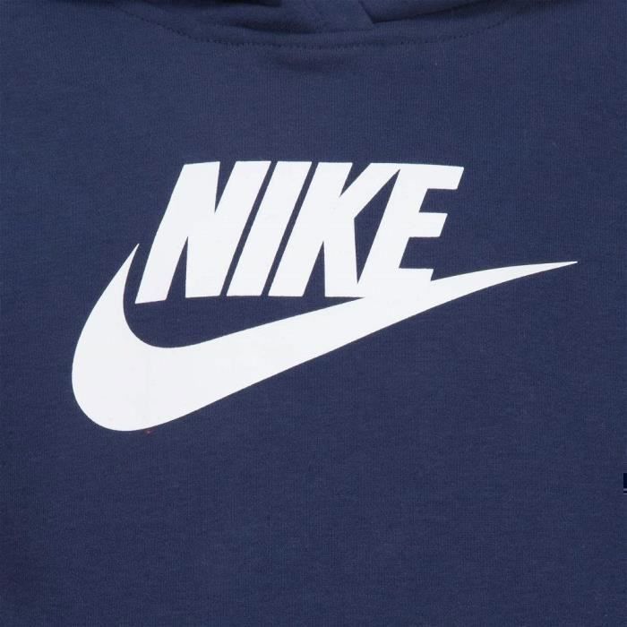 Chándal Nike Club Fleece para niños, azul – Sudadera con capucha y pantalón, manga larga, multideporte para interiores