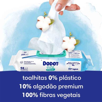 Dodot Baby Aqua Pure 0 % plastkluter, pakke, 3 x 48 enheter.