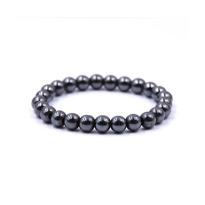 Pulsera de hematita | Cuentas de 8 mm
