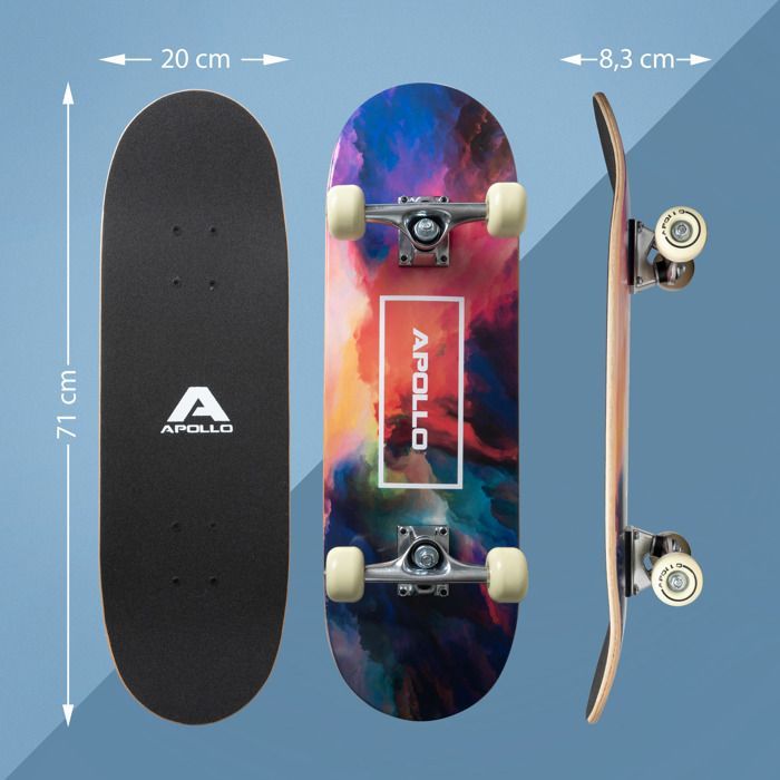 Skate infantil - Cor Nebulosa - 71 cm x 20 cm - Apollo