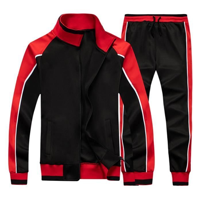 Ensemble Homme 2 Pièces - Sport Homme - Noir - Manches longues - Multisport