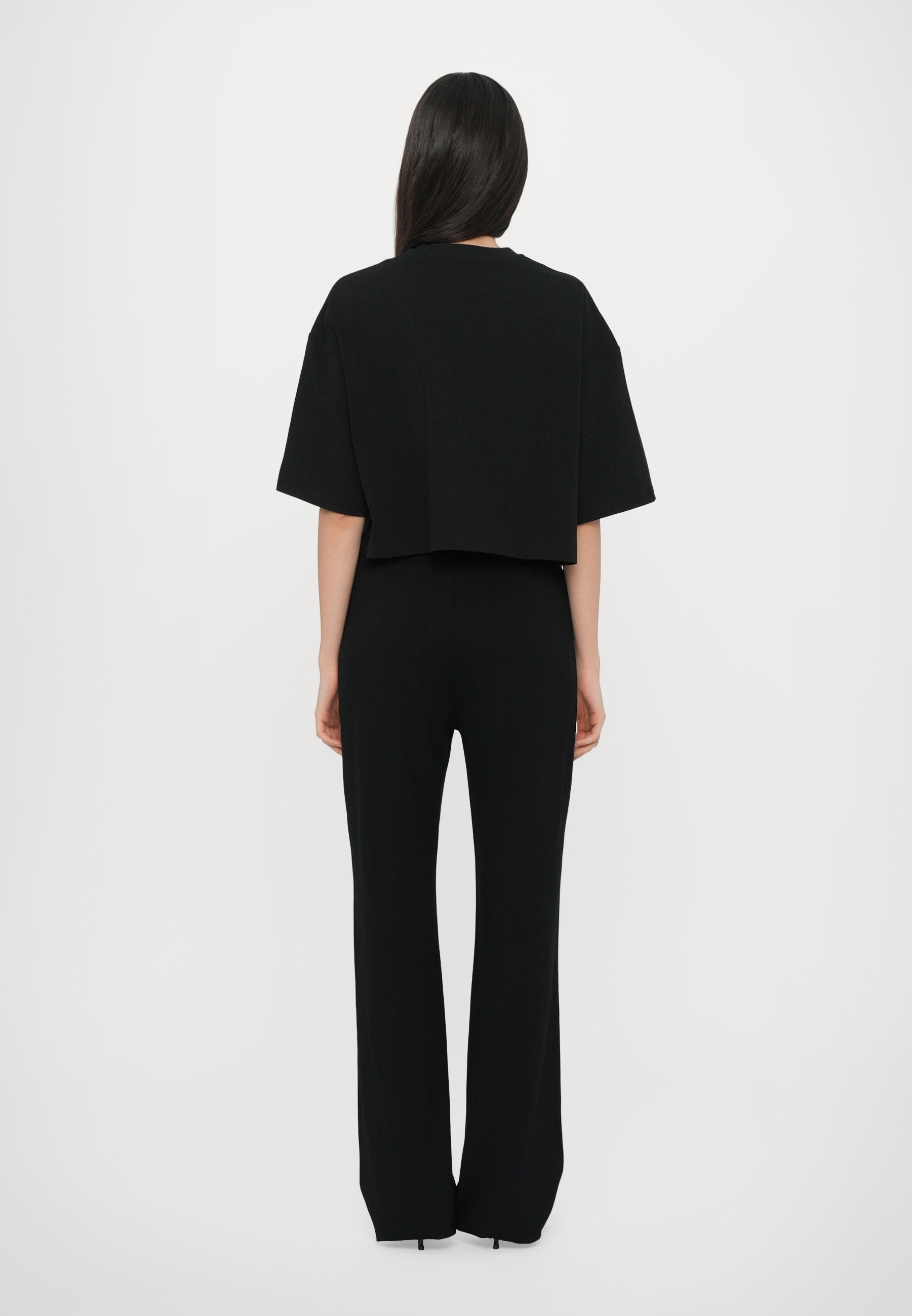 Diane von Furstenberg BROOKE STRAIGHT PANTS - Pantaloni - black