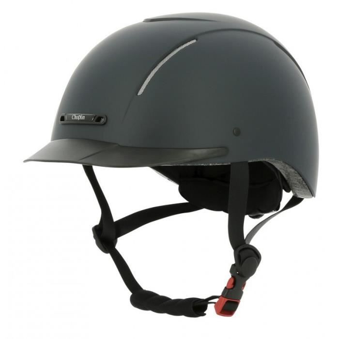 Casque d'équitation Choplin Plume - bleu mat - 53/55