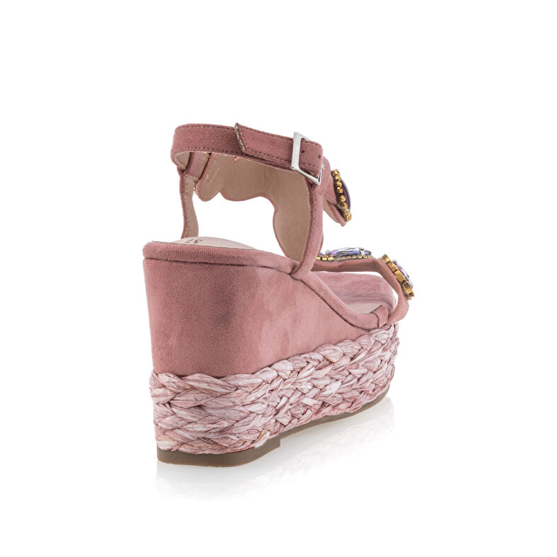 Sandalias rosas para mujer / Zapatos de punta abierta