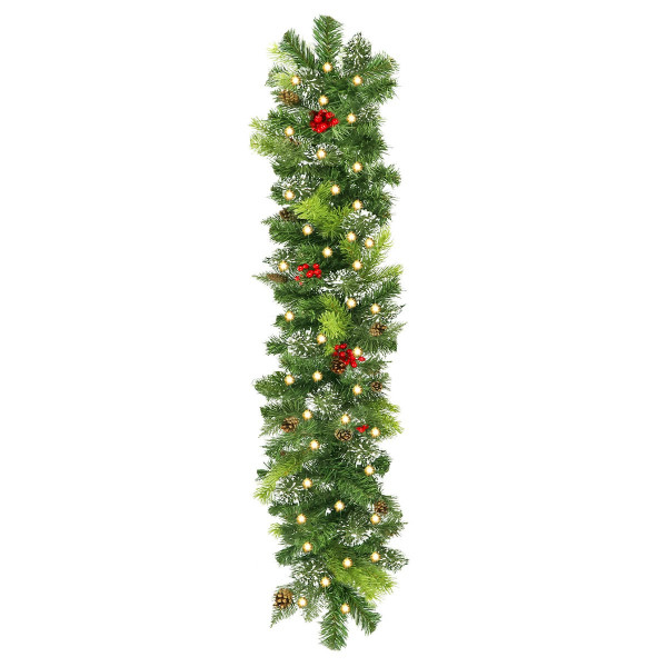Girlanda świąteczna 100 cm z lampkami 50 LED biały ciepły