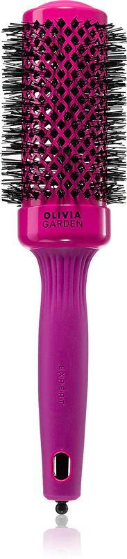 Olivia Garden Expert Shine kefa na fénovanie vlasov Hot Pink pre dlhé vlasy