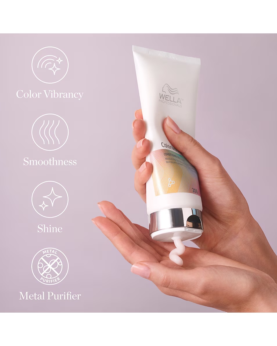Balsamul WELLA PROFESSIONALS ColorMotion pentru menținerea strălucirii părului vopsit