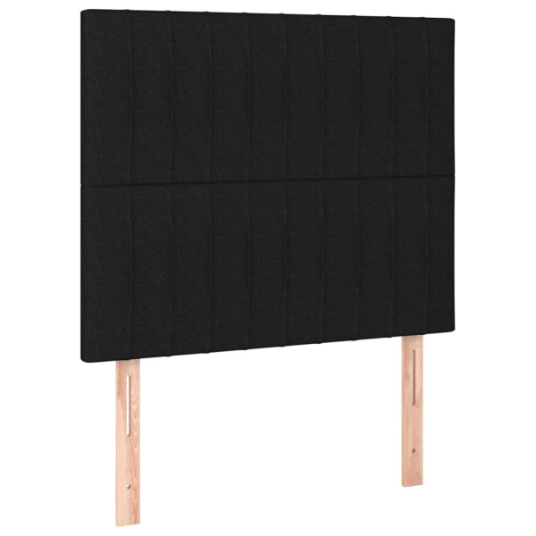 Wezgłowie Czarny 100 cm Tkanina Wysoki vidaXL