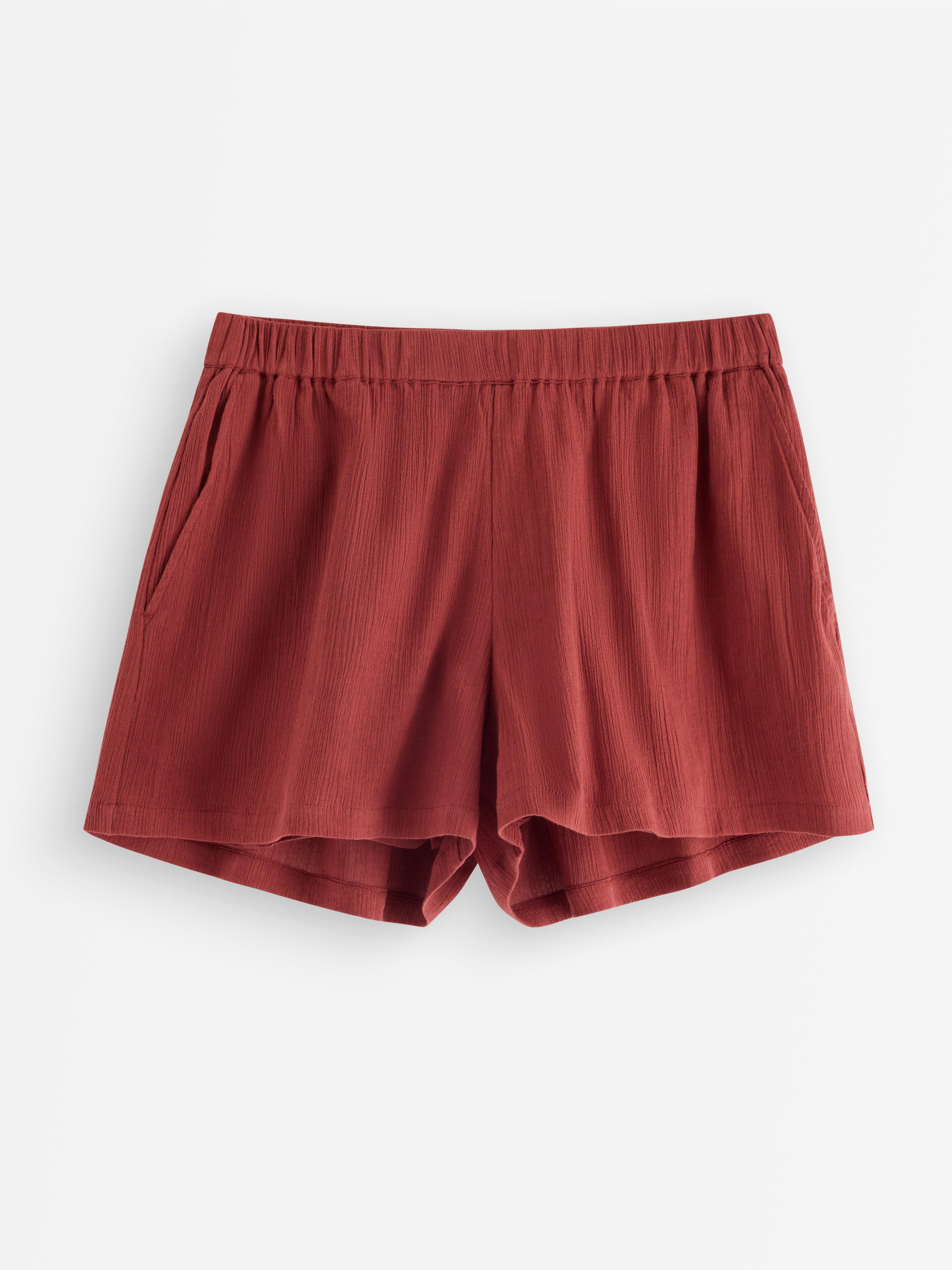Pantaloni scurți șifonați Roșu prăfuit