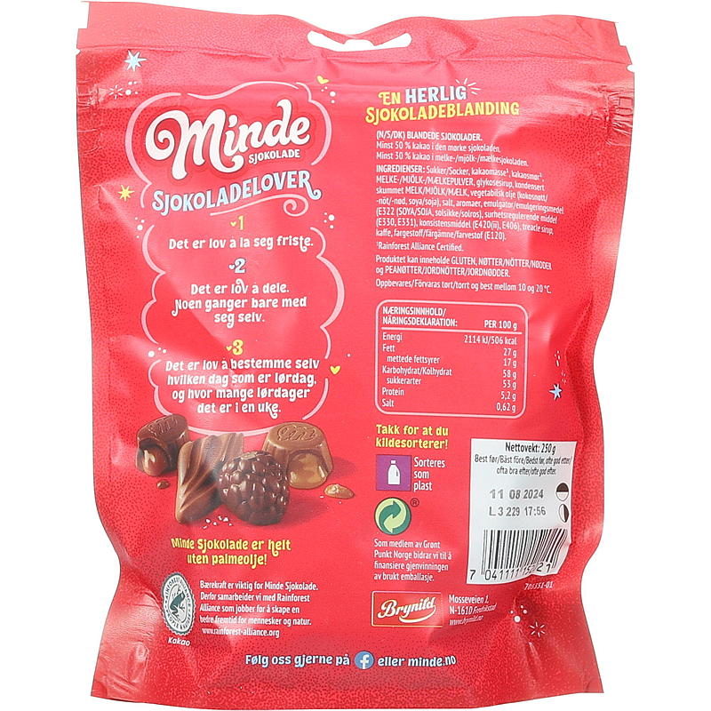 Minde Minde temptations 250 g, röd