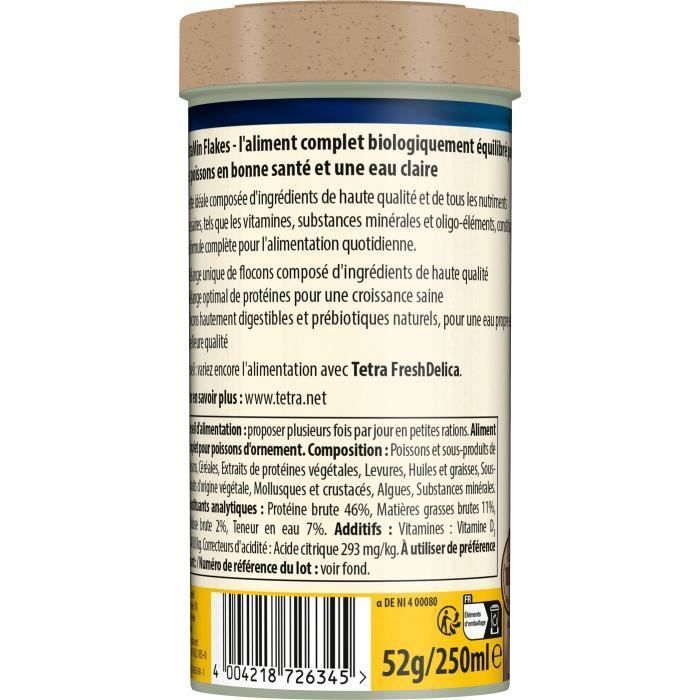TetraMin Flakes - TETRA - Alimento completo per pesci tropicali - 100 ml