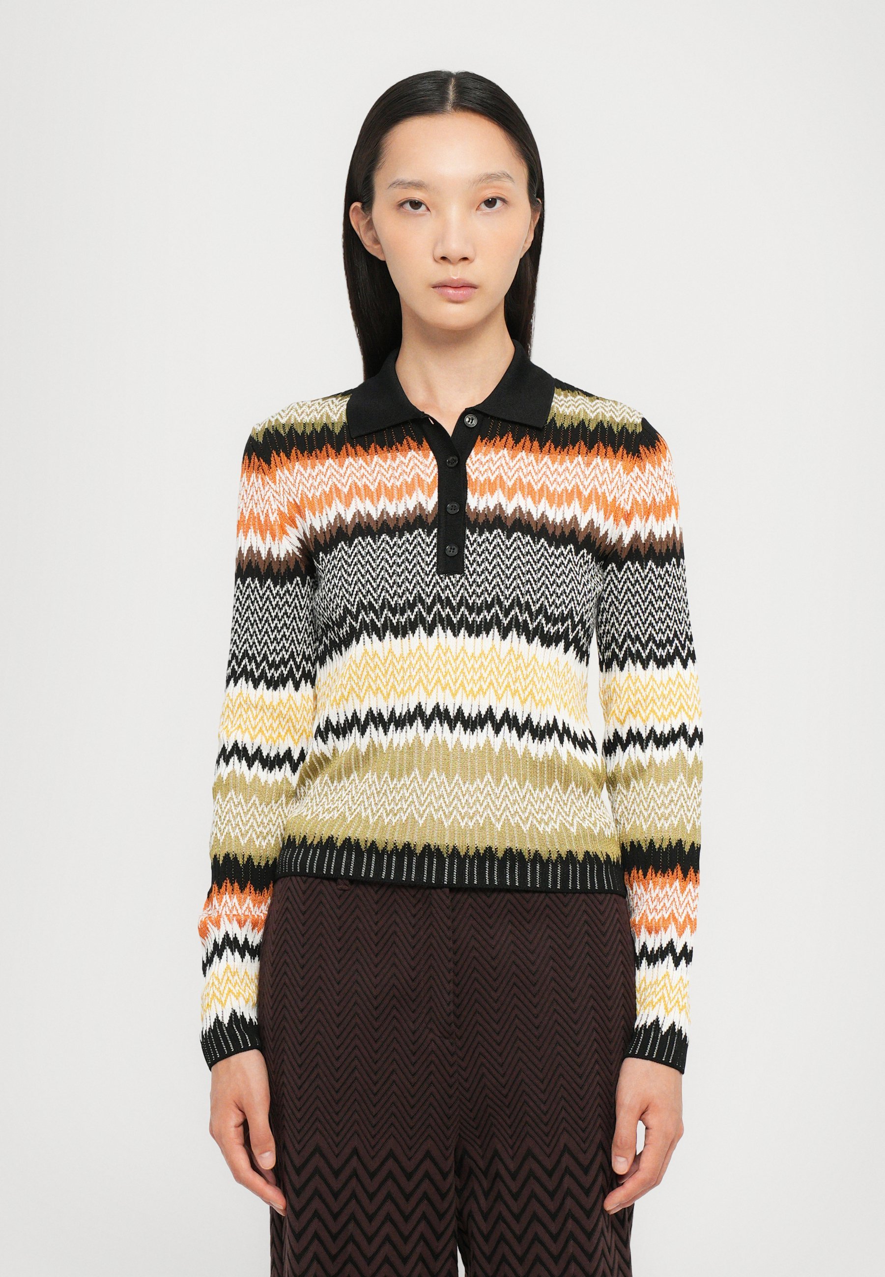 Missoni Polo shirt met lange mouwen - meerkleurig