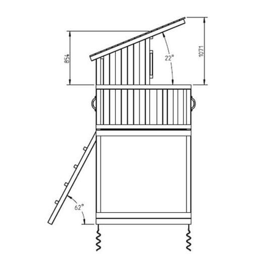Masgames strandhut XL speeltuin