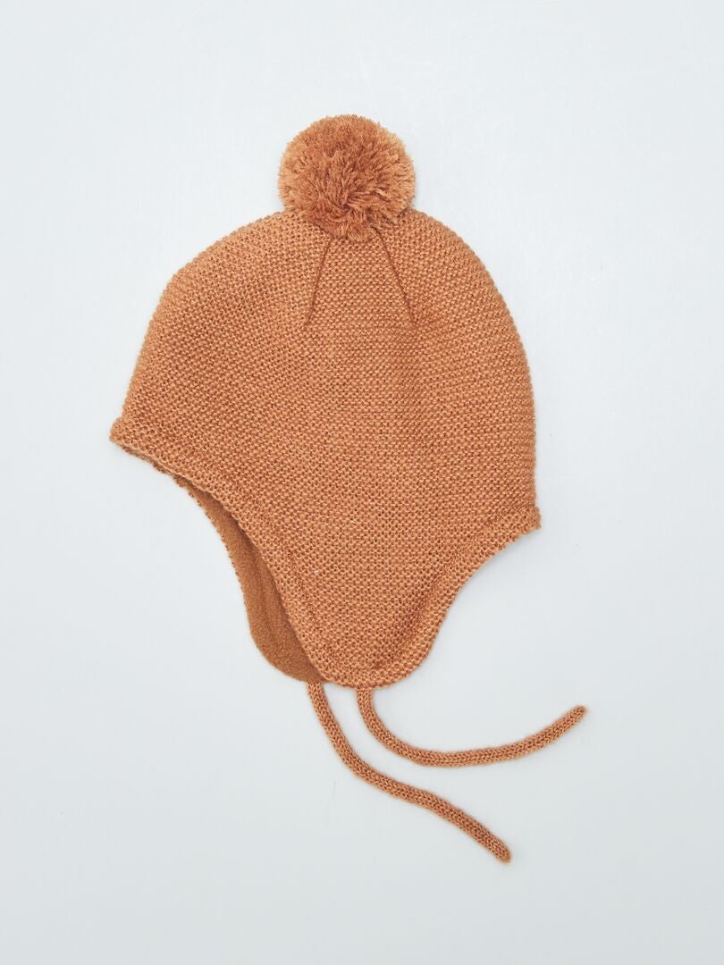 Gorro de punto peruano - Marrón