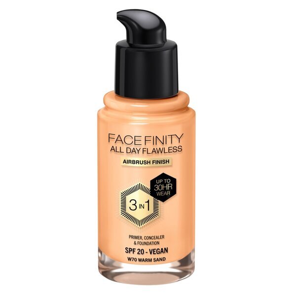 Max Factor Facefinity All Day Flawless W70 Warm Sand Foundation 30ml