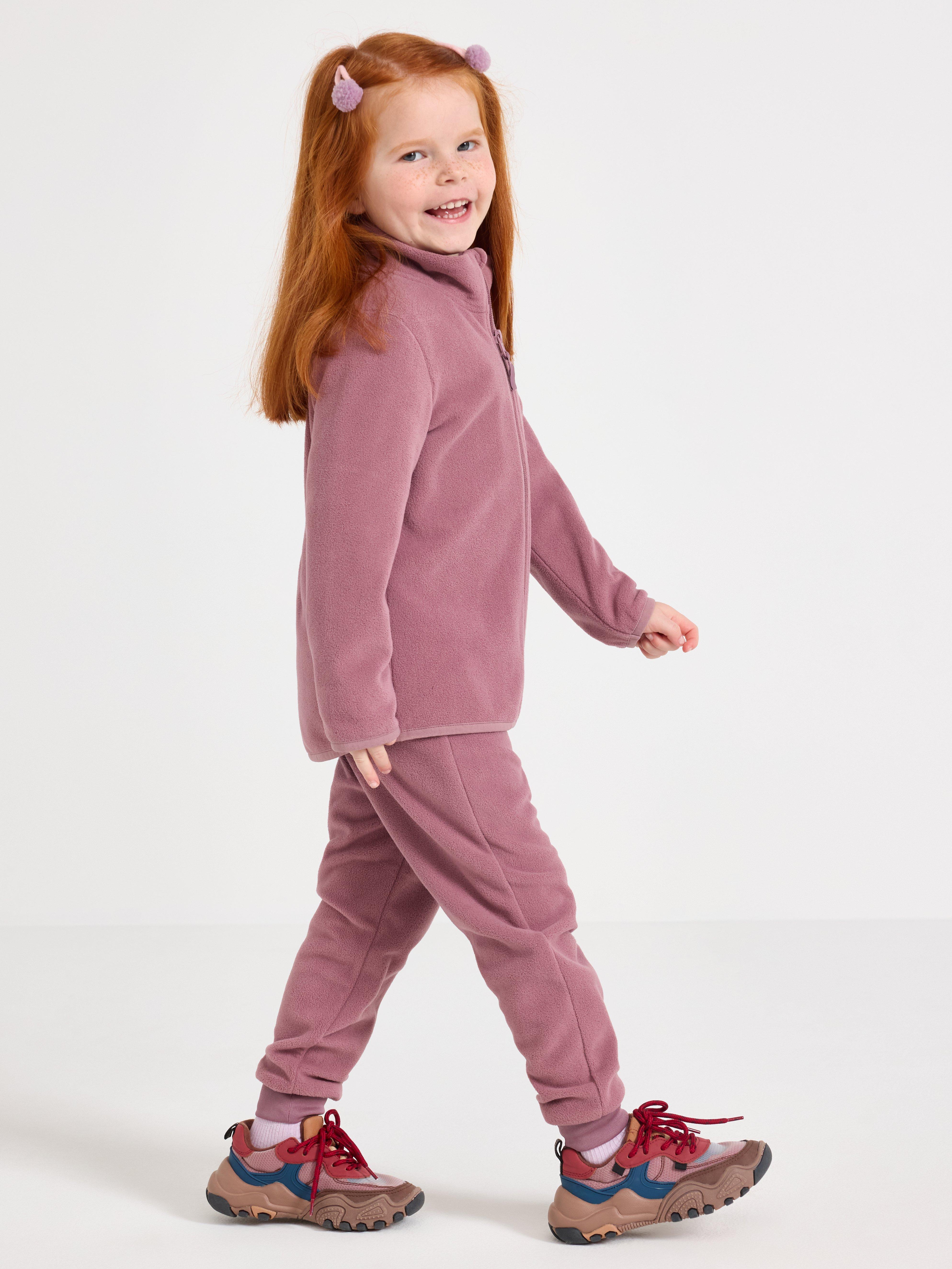 Mikrofleecové tepláky Dusty Lilac