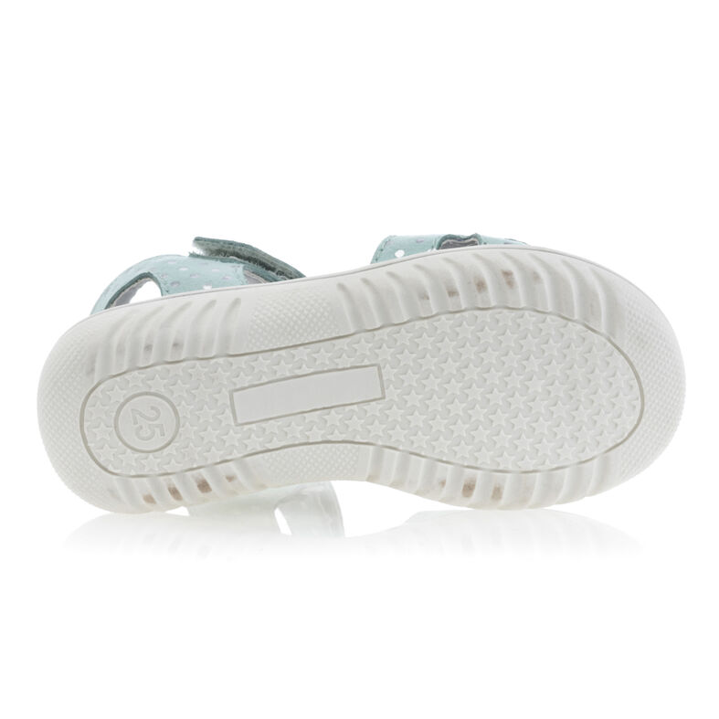 Sandalias verdes para niñas / Zapatos de punta abierta