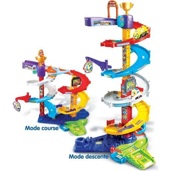 VTECH - Tut Tut Bolides - Circuito Mega Spiral 2 in 1 (+ Titouan, Crazy Driver)