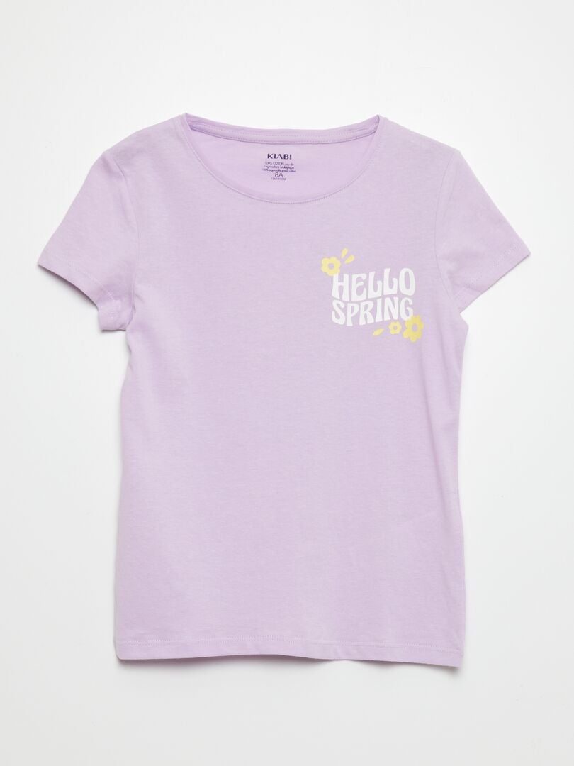 Set van 3 bedrukte T-shirts - ORANJE
