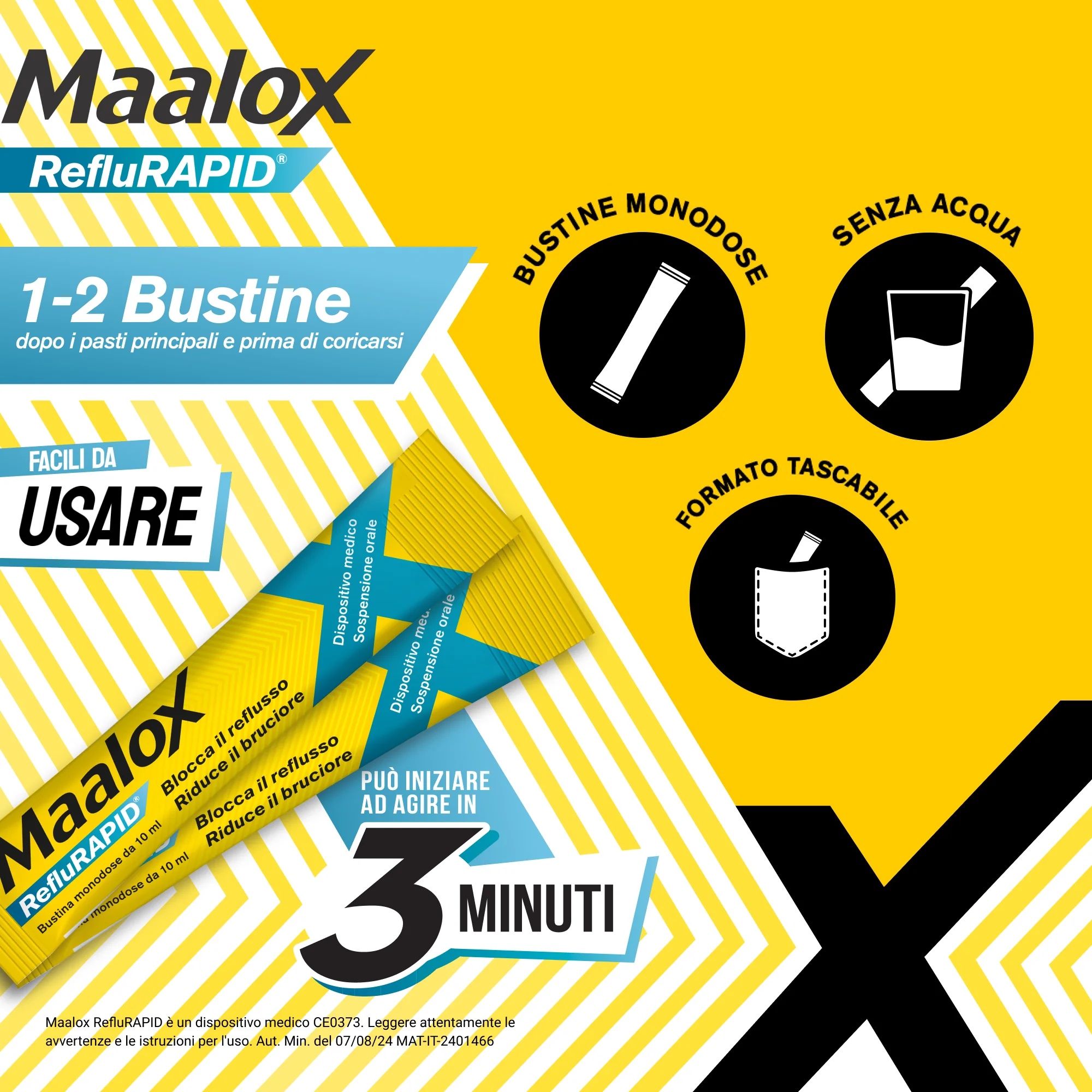 MAALOX Maalox Reflurapid 20 sachets Reflux et acidité