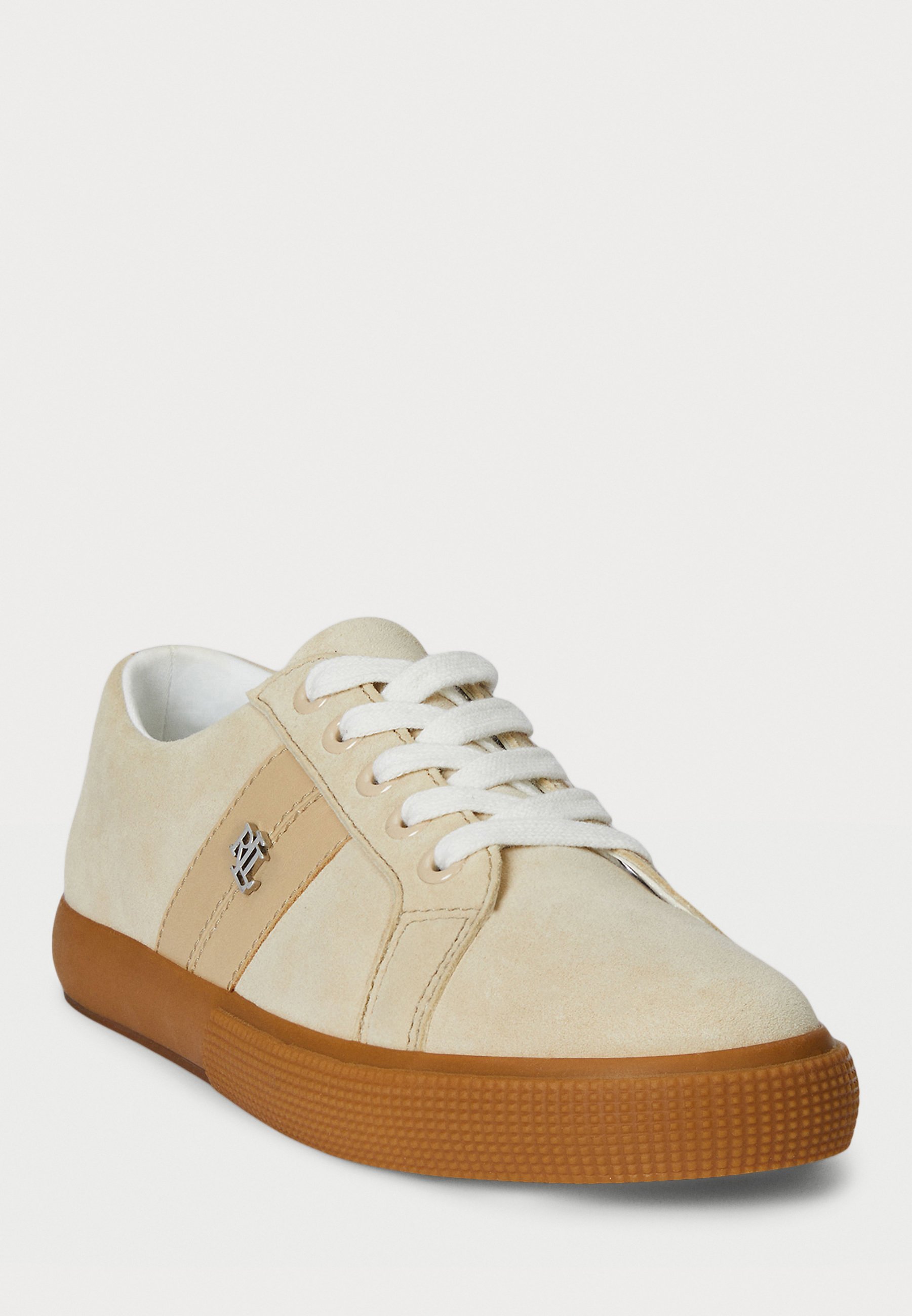 Lauren Ralph Lauren JANSON II-SNEAKERS LOW TOP LACE - Trainers - sand dune