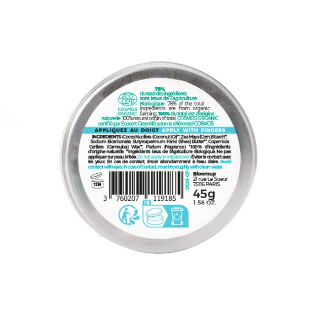 Energie Fruit deocreme 48h monoi certifie bio par ecocert