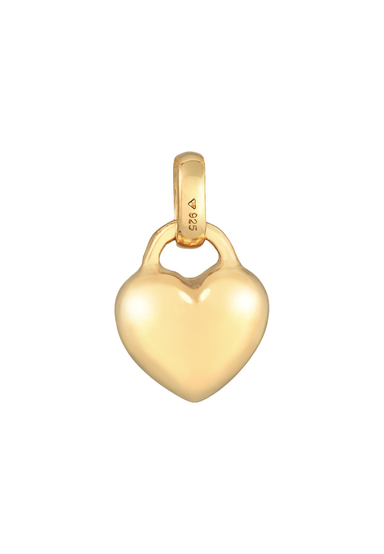 Elli Femmes Charm Cœur Amour Romantique Basique Minimal en argent sterling 925