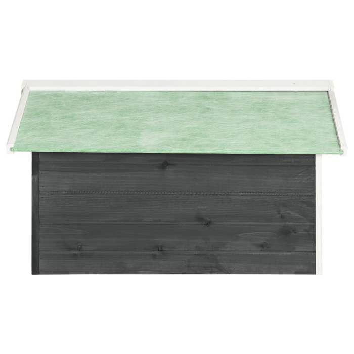 SARAZYJ® Garage per tosaerba 72x87x50cm Grigio e Bianco Abete Hot29400534