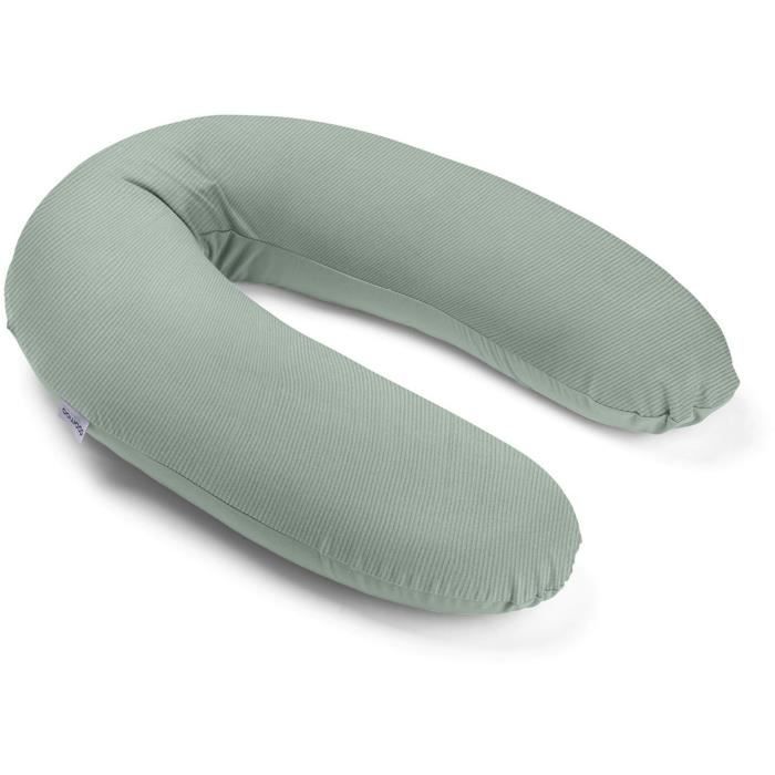Pregnancy and nursing pillow - DOOMOO - Buddy - Ultra comfort - Oeko-Tex certified - Green Corduroy