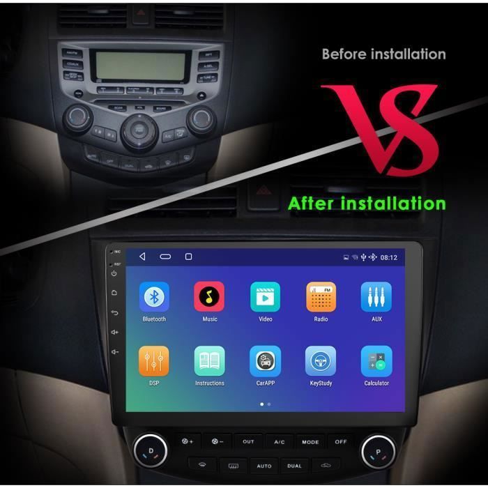 10,1 inch Android 10 autoradio voor Honda Accord 7 2003-2007, multimediaspeler met GPS-navigatie, stereo-installatie, 2DIN-hoofdunit, 4G WiFi.