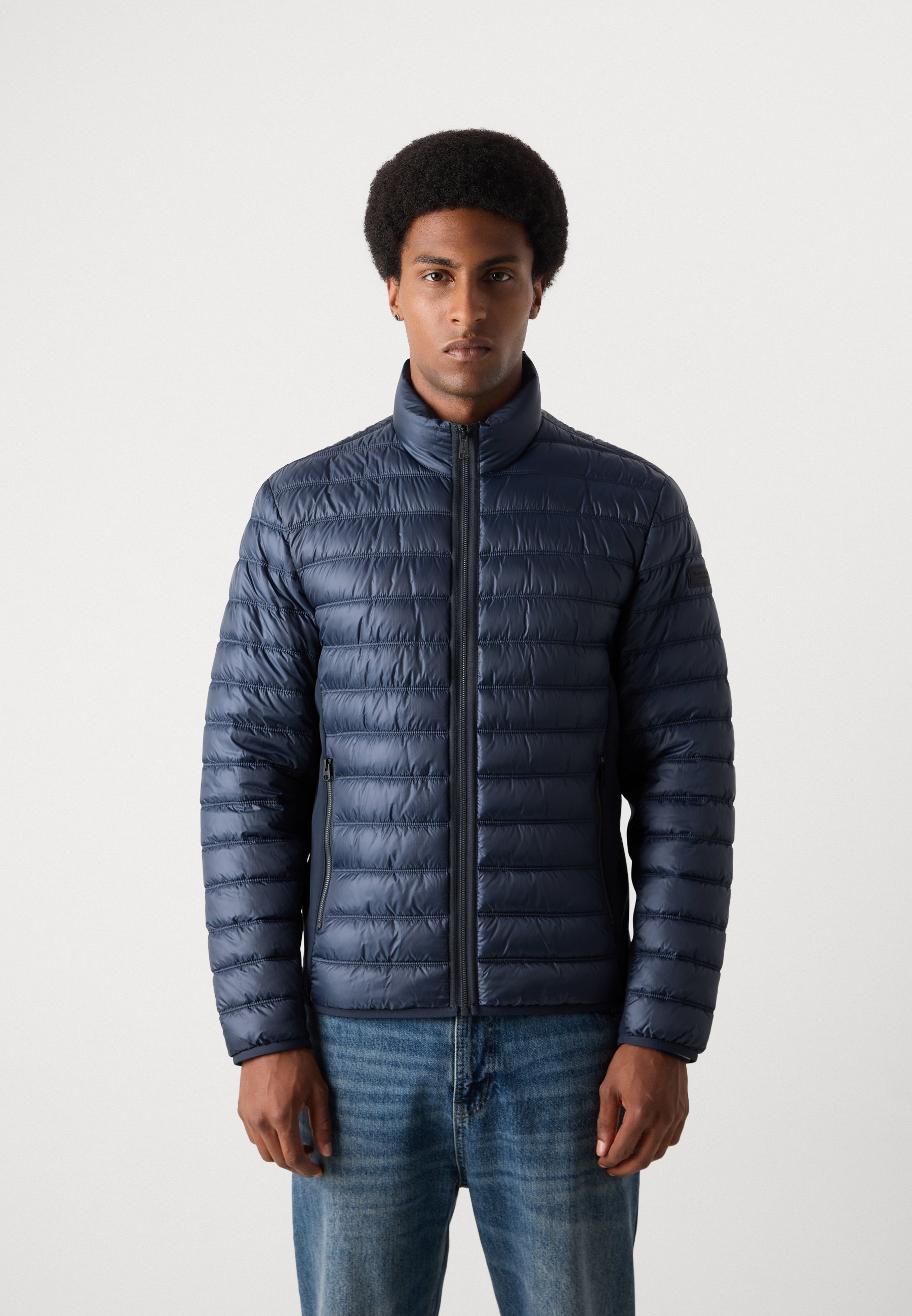 Marc O'Polo HYBRID STAND UP COLLAR JACKET - Lichte jas - donkerblauw
