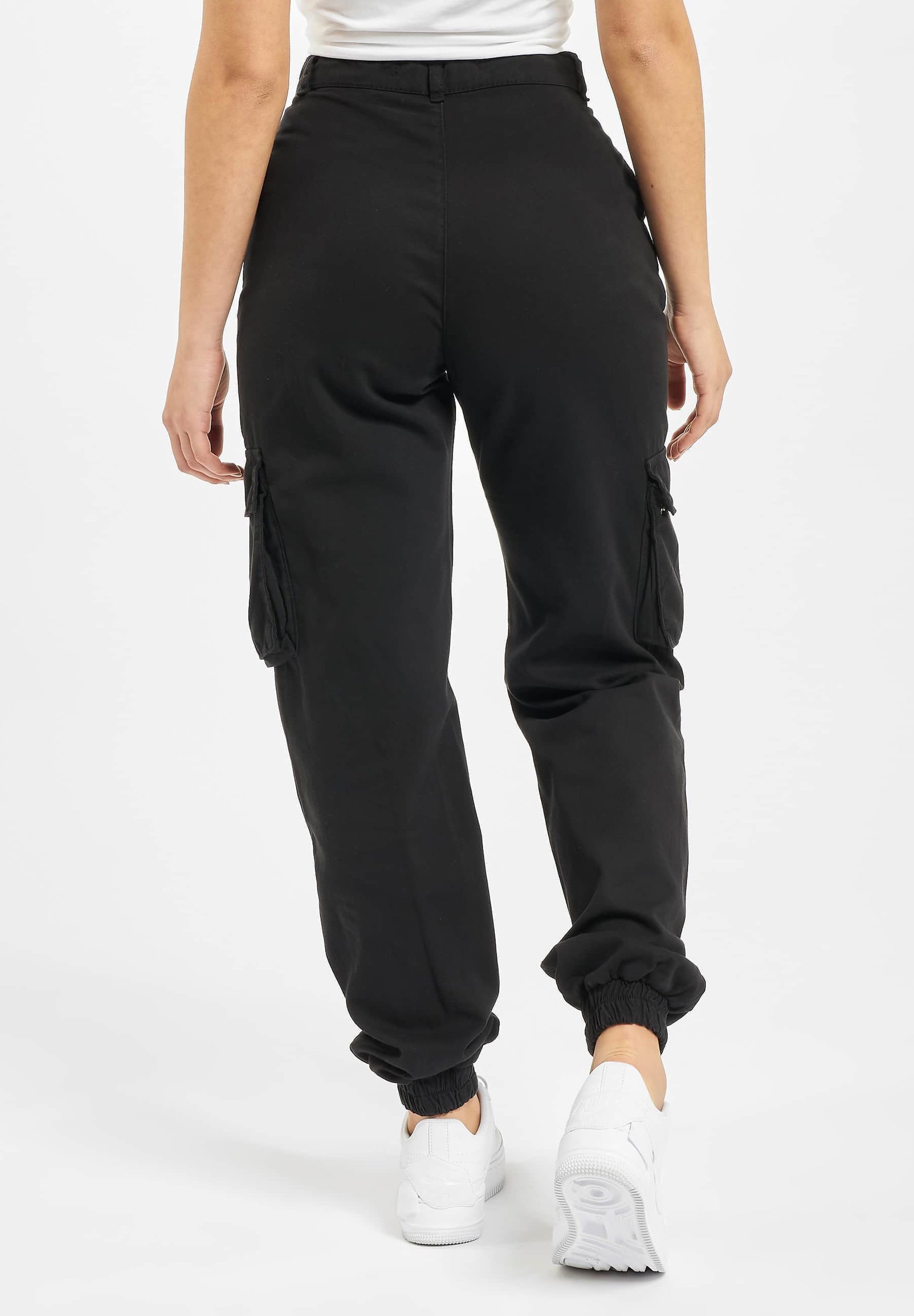 DEF RUBY - Pantalon cargo - noir