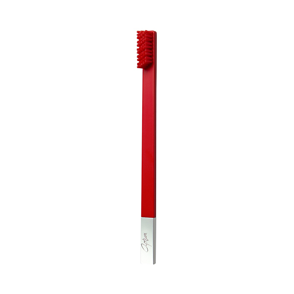 APRIORI Carmine Red Silver Medium Tandenborstel