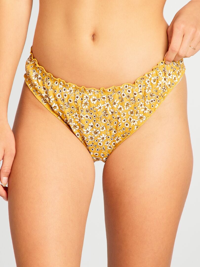 Conjunto de 2 calcinhas estampadas - AMARELA