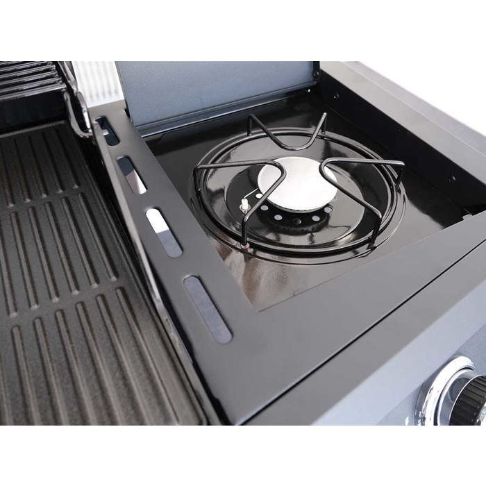 Barbacoa de gas Piretto de 4 quemadores + 1 quemador lateral - Jardideco
