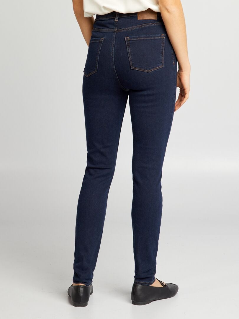 Calça jeans skinny de cintura alta - AZUL