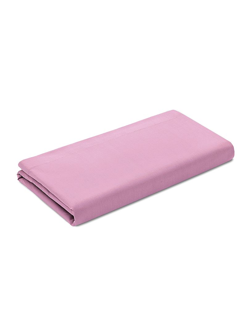 Effen plat laken - antiek roze