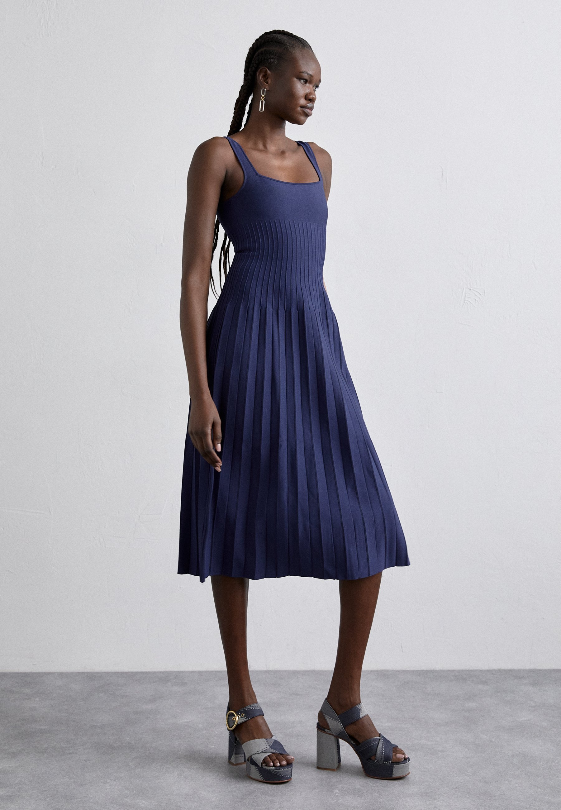 STAUD ELLISON JURK - Truijurk - marineblauw