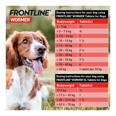 FRONTLINE® Ormekur XL tabletter til hunde